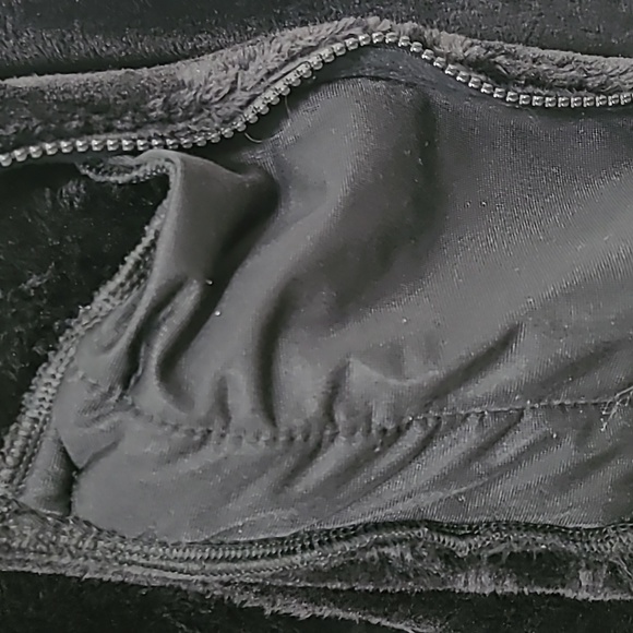 Black Faux Fur Hoodie - Picture 3 of 6